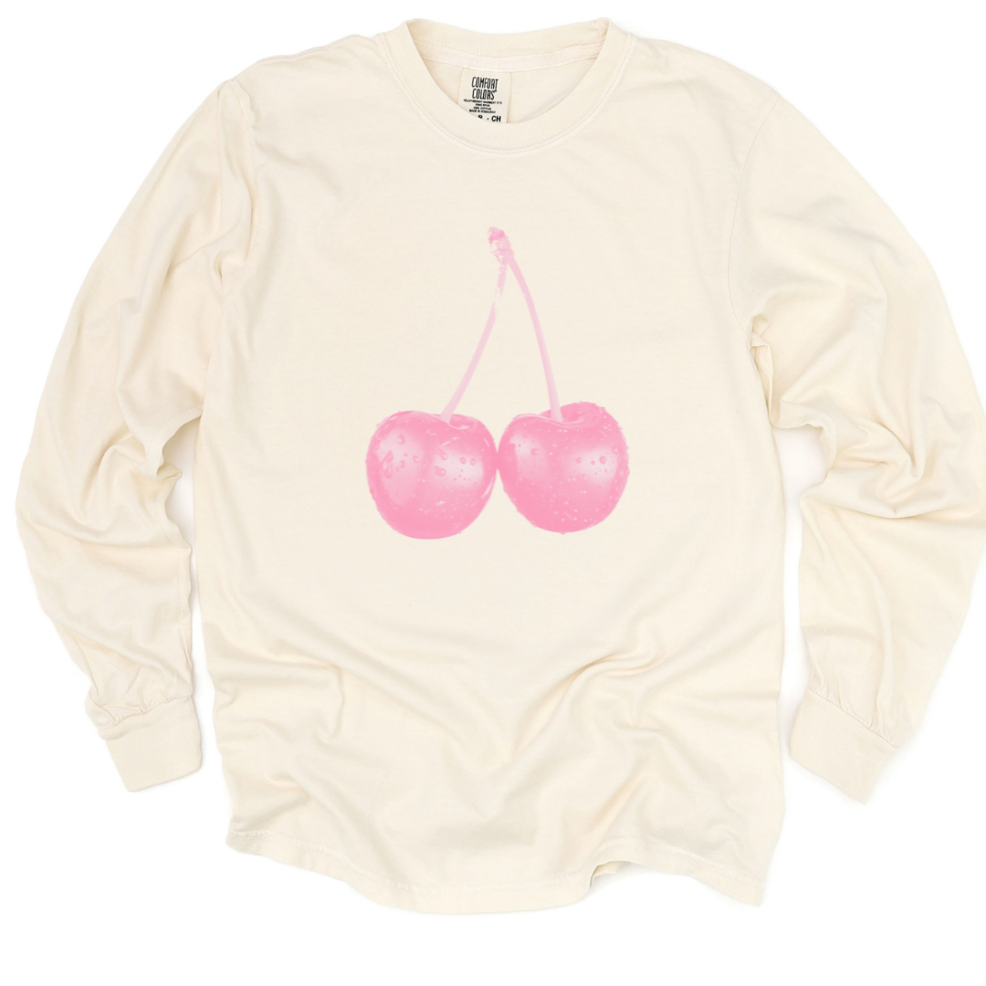 Cherries  - Comfort Colors Long Sleeve Premium T Shirt