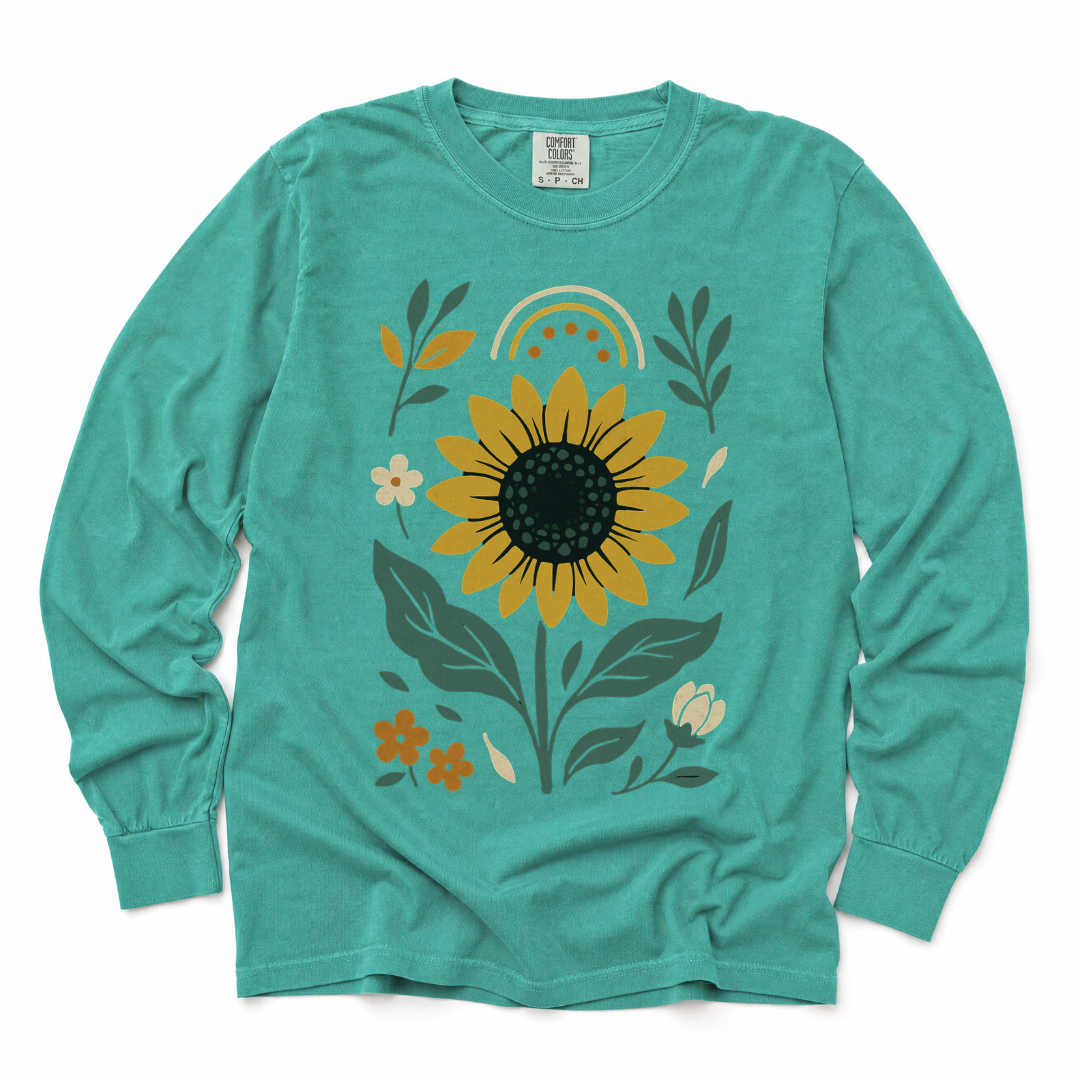 Sunfllower - Comfort Colors Long Sleeve Premium T Shirt