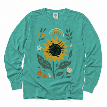 Sunfllower - Comfort Colors Long Sleeve Premium T Shirt
