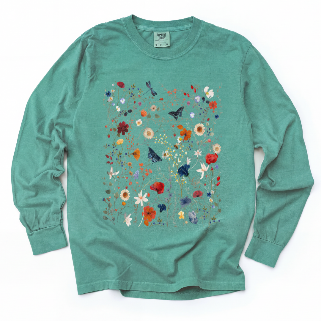 Garden of Joy - Comfort Colors Long Sleeve Premium T Shirt