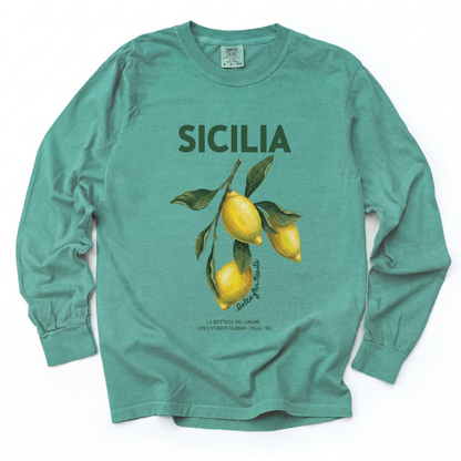 Sicilia - Comfort Colors Long Sleeve Premium T Shirt