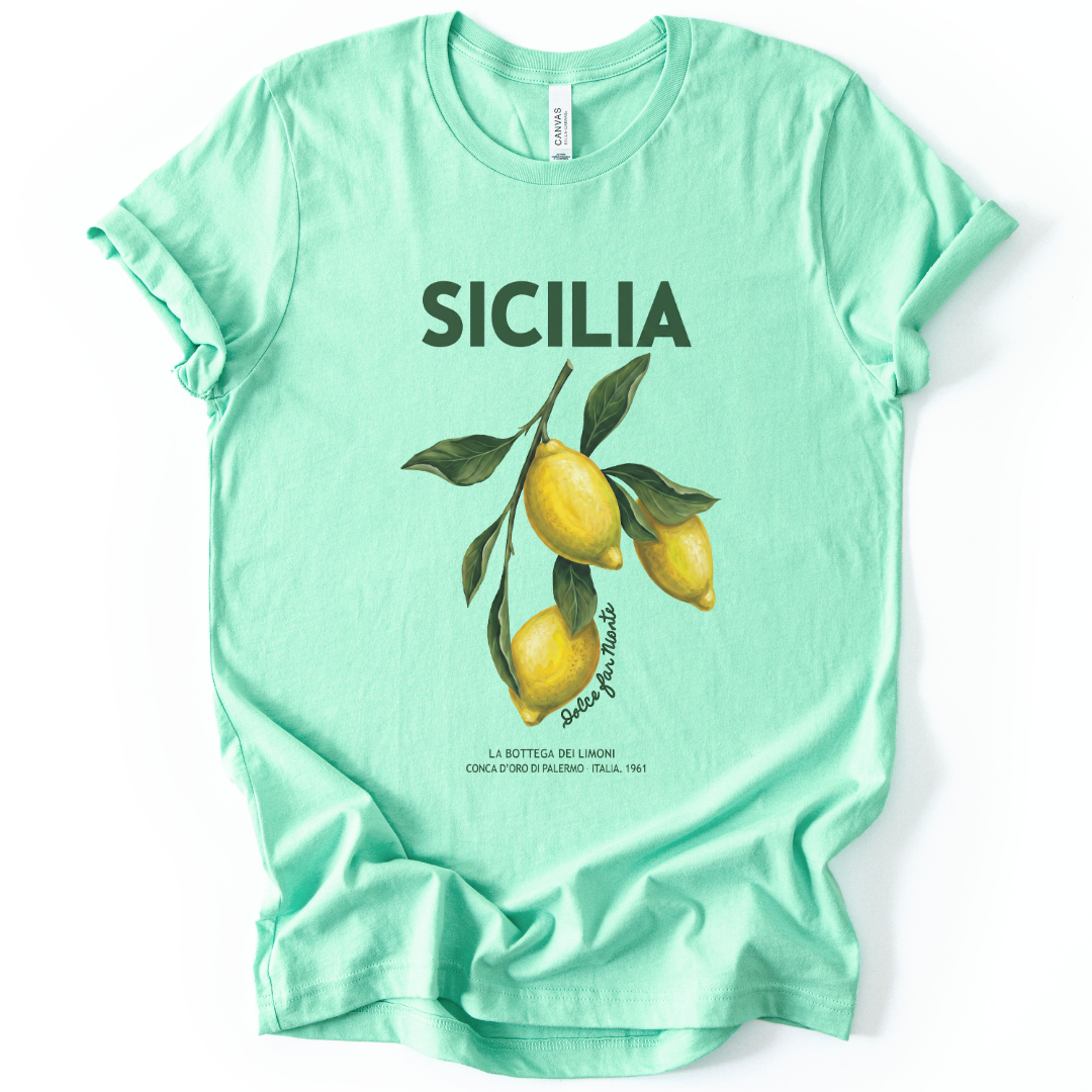 Sicilia - Bella Canvas Super Soft Straight Cut T shirt