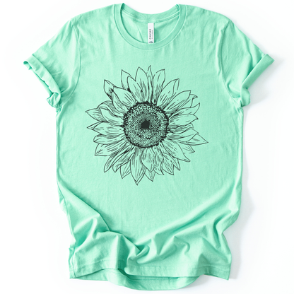 Graphite Sunflower - Bella Canvas Super Soft Standard Fit T Shirt
