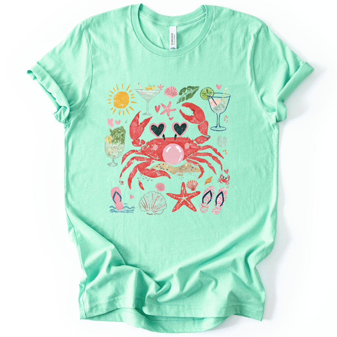 Crab - Bella Canvas Super Soft Straight Cut T shirt