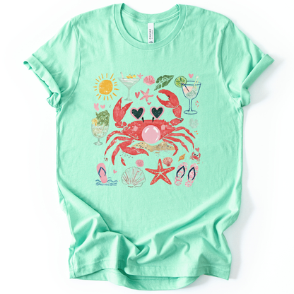 Crab - Bella Canvas Super Soft Straight Cut T shirt