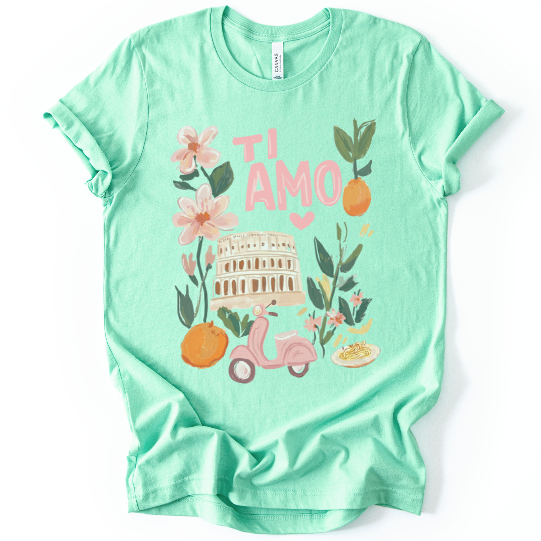 Ti Amo - Bella Canvas Super Soft Straight Cut T shirt