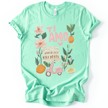 Ti Amo - Bella Canvas Super Soft Straight Cut T shirt