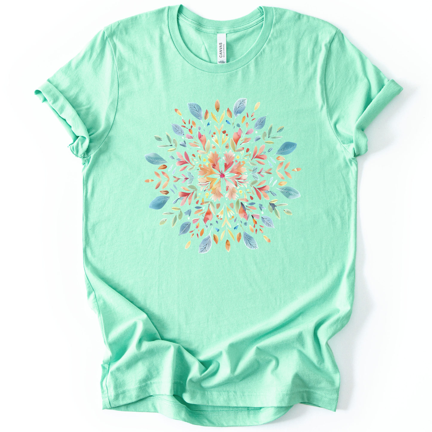 Plant Mandala - Bella Canvas Super Soft Standard Fit T Shirt