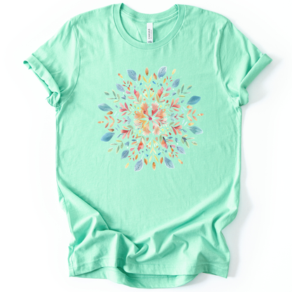 Plant Mandala - Bella Canvas Super Soft Standard Fit T Shirt