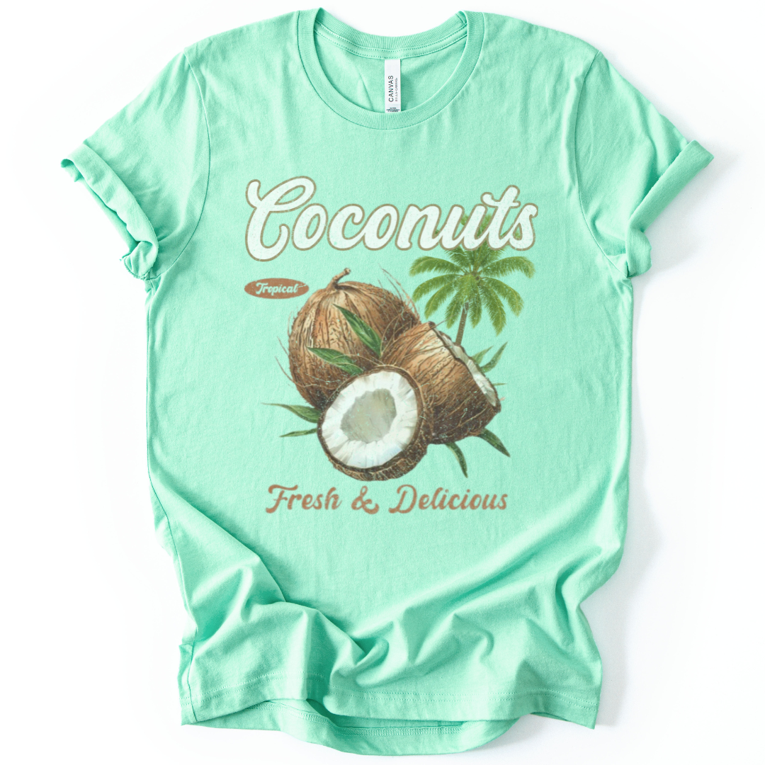 Coconuts - Bella Canvas Super Soft Straight Cut T shirt