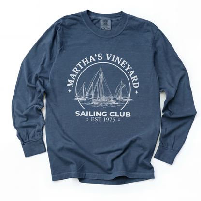 Martha's Vineyard Sailing Club - Comfort Colors Long Sleeve Premium T Shirt