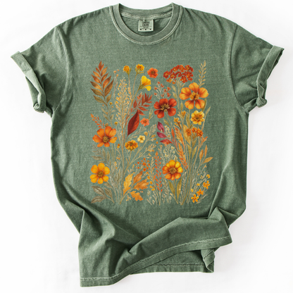 Autumn Floral - Comfort Colors Relaxed Fit Premium T Shirt