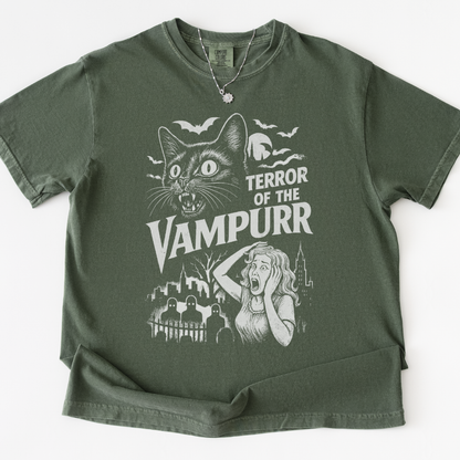 Terror Of The Vampurr -  Relaxed Fit Vintage Wash T Shirt