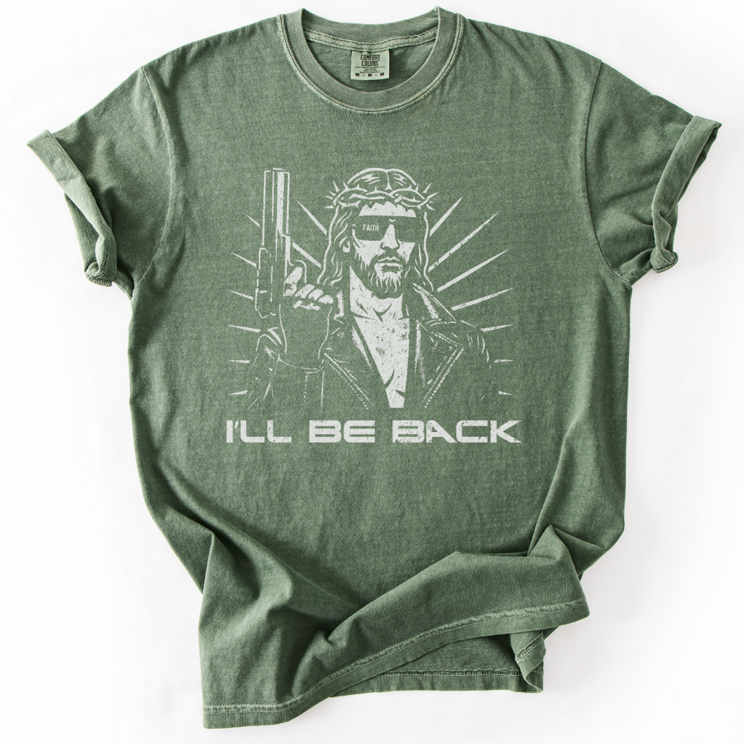 I'll Be Back -  Relaxed Fit Vintage Wash T Shirt
