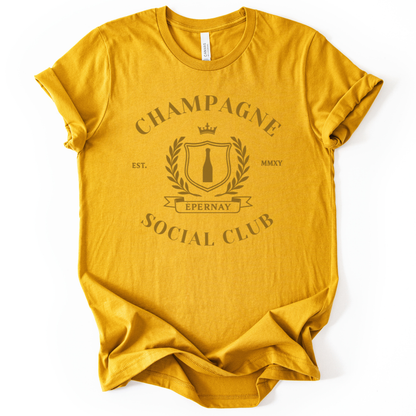 Champagne Social Club - Bella Canvas Super Soft Fitted T Shirt