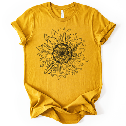 Graphite Sunflower - Bella Canvas Super Soft Standard Fit T Shirt