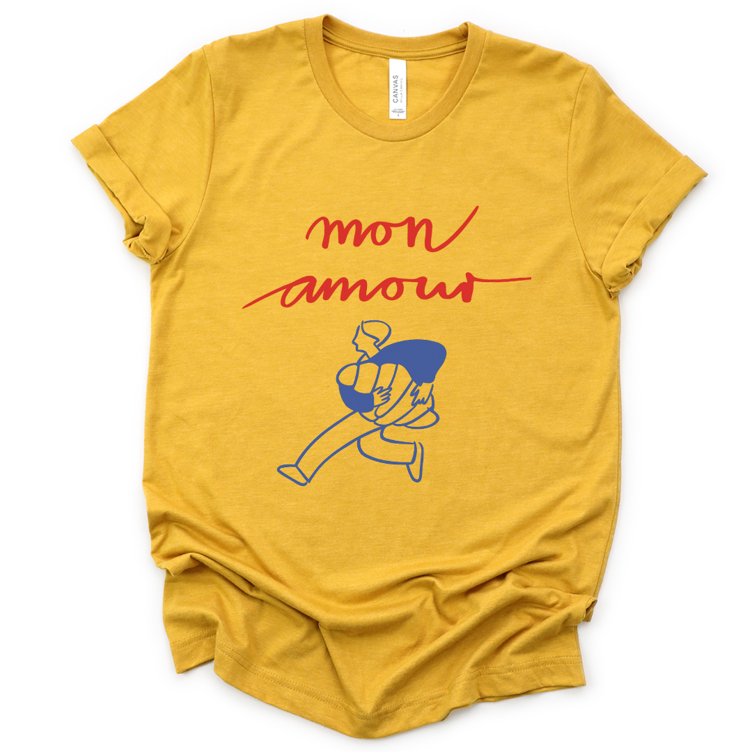 Mon Amour - Bella Canvas Super Soft Fitted T Shirt