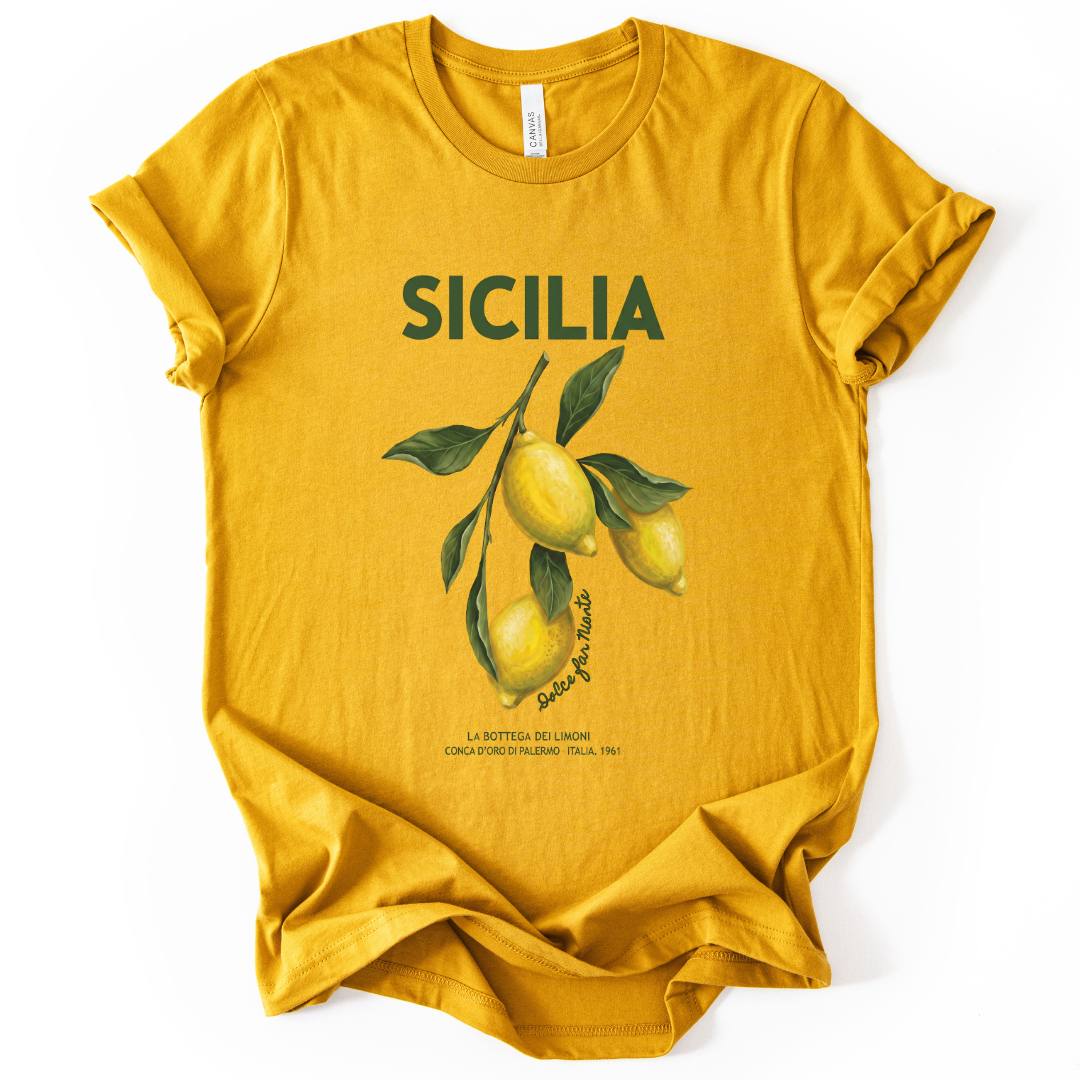 Sicilia - Bella Canvas Super Soft Straight Cut T shirt
