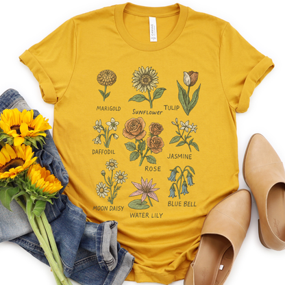 Botanical Sketchbook - Bella Canvas Super Soft T Shirt