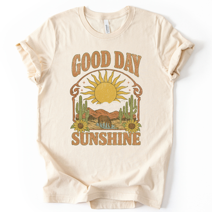 Good Day Sunshine - Bella Canvas Super Soft Straight Cut T shirt