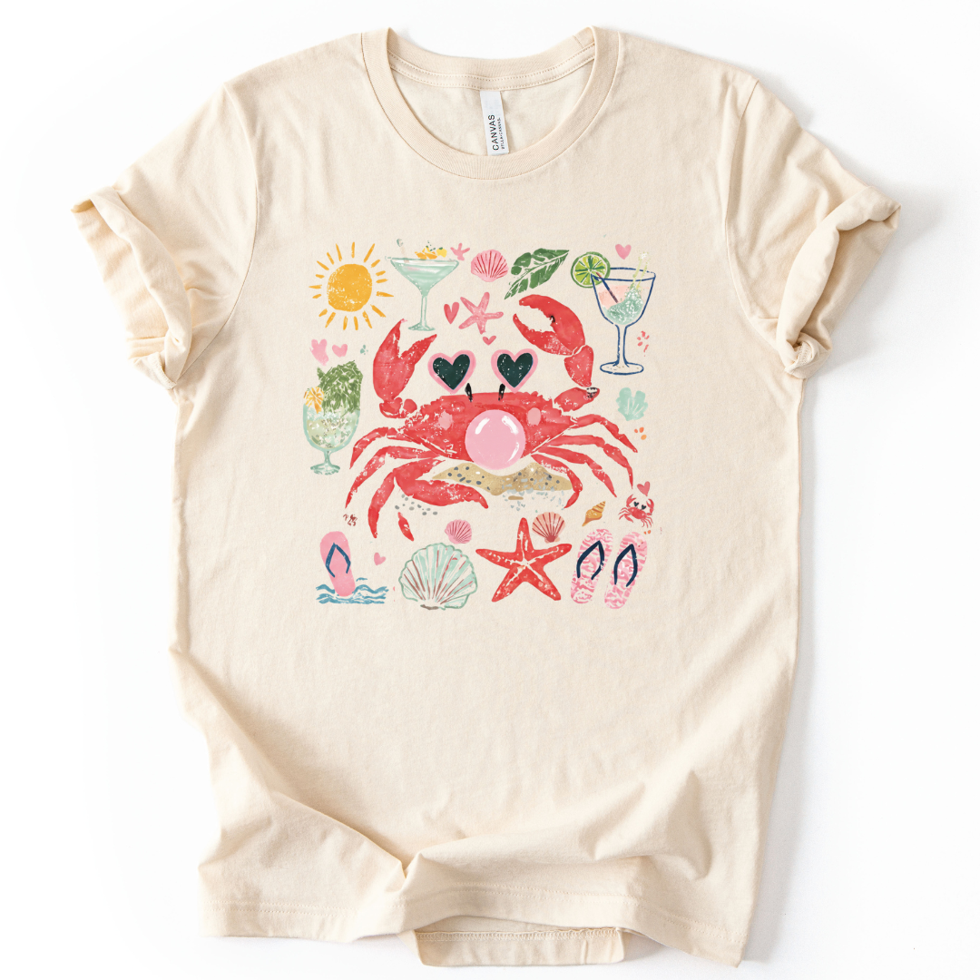 Crab - Bella Canvas Super Soft Straight Cut T shirt