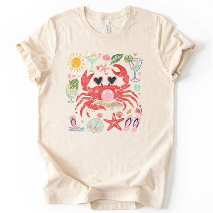 Crab - Bella Canvas Super Soft Straight Cut T shirt