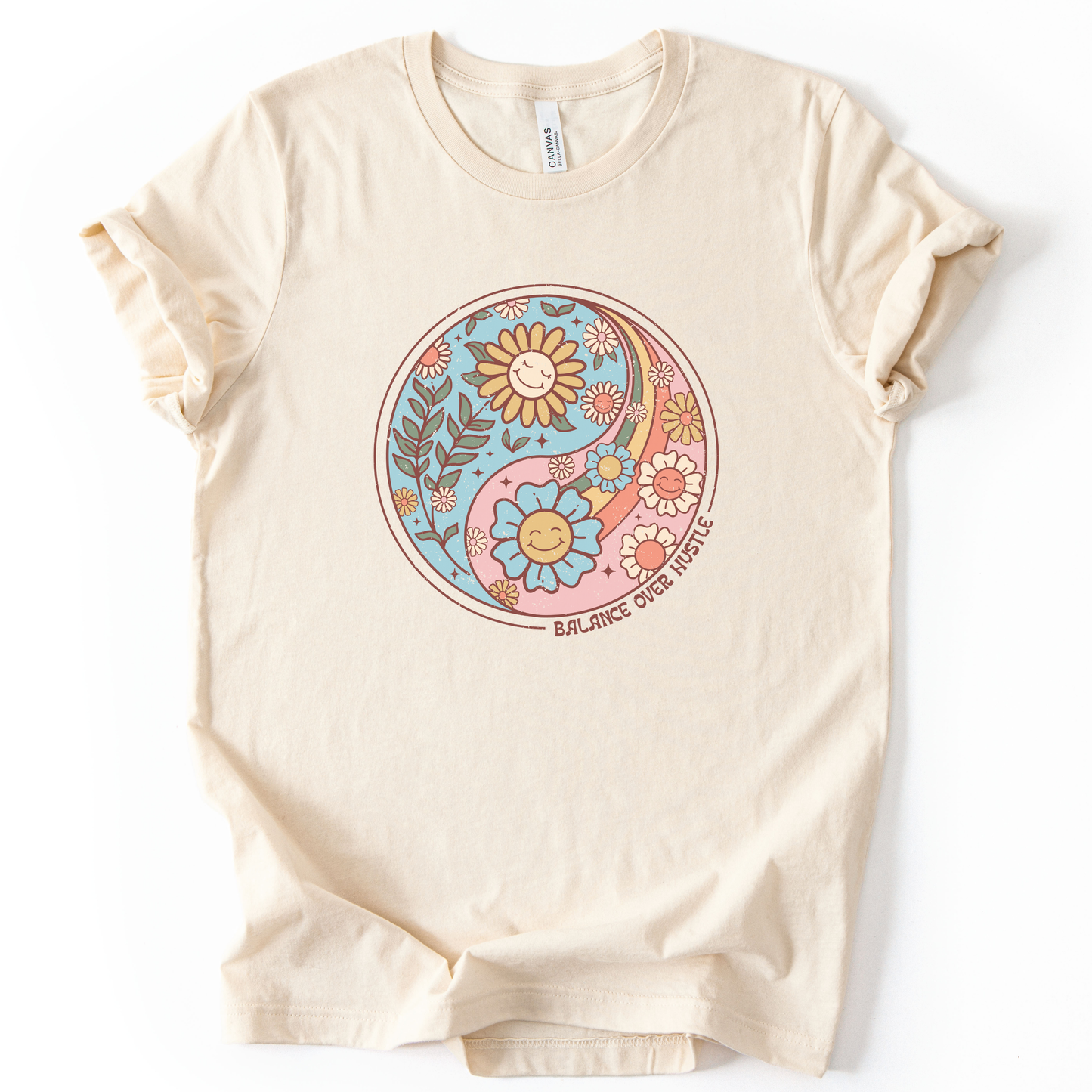 Flowers and Yang - Bella Canvas Super Soft Standard Fit T Shirt