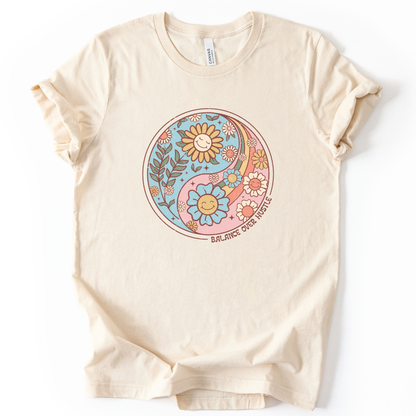 Flowers and Yang - Bella Canvas Super Soft Standard Fit T Shirt