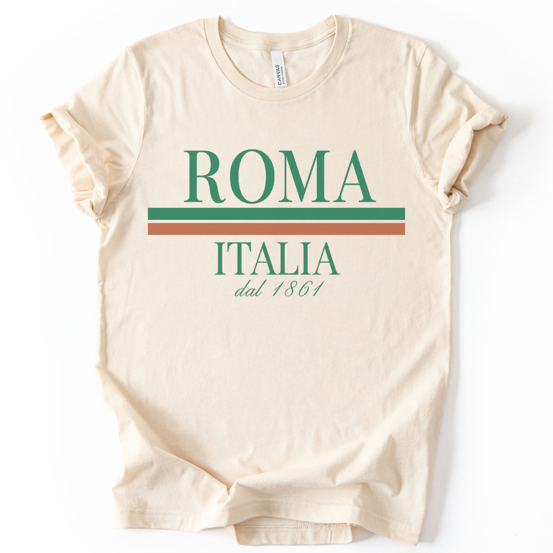 Roma Italia - Bella Canvas Super Soft Standard Fit T Shirt