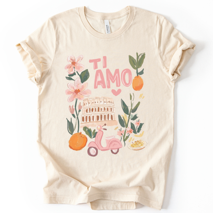 Ti Amo - Bella Canvas Super Soft Straight Cut T shirt