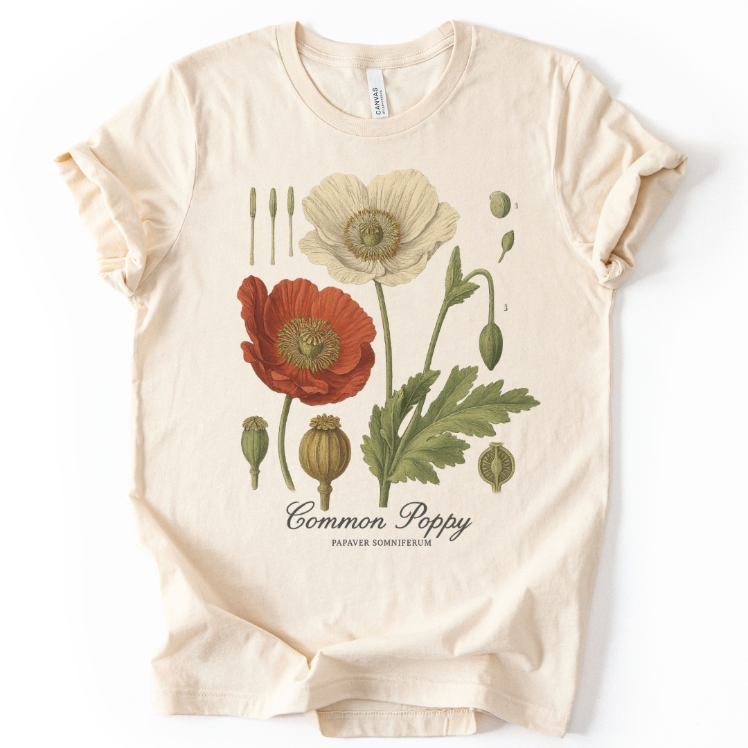 Common Poppy - Bella Canvas Super Soft T Shirt