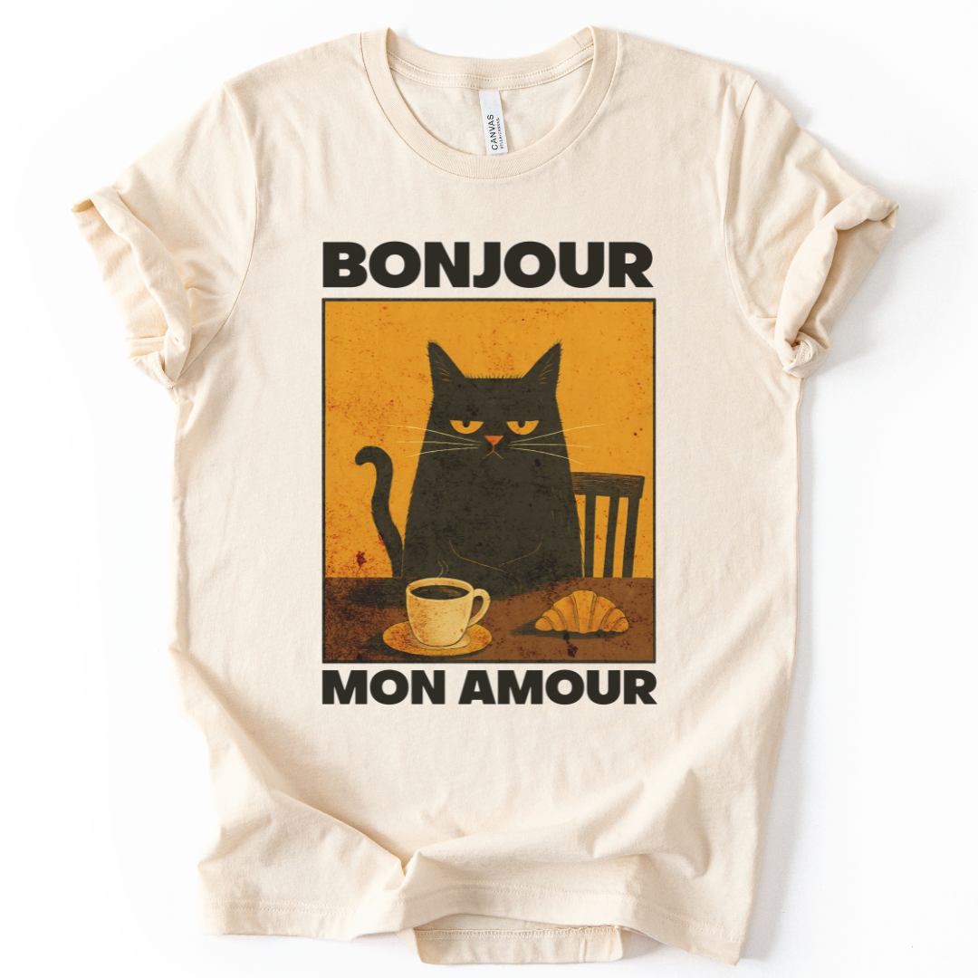 Bonjour Mon Amour - Bella Canvas Super Soft T Shirt