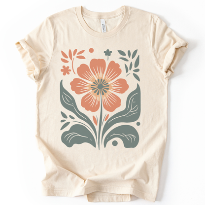 Retro Floral - Bella Canvas Super Soft T Shirt