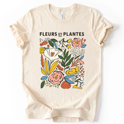 Fleurs Et Plantes - Bella Canvas Super Soft T Shirt
