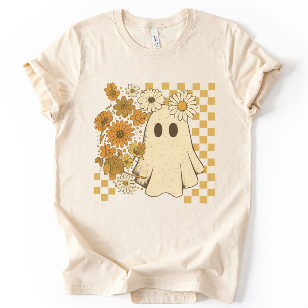 Floral Ghost - Bella Canvas Super Soft T Shirt
