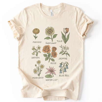 Botanical Sketchbook - Bella Canvas Super Soft T Shirt