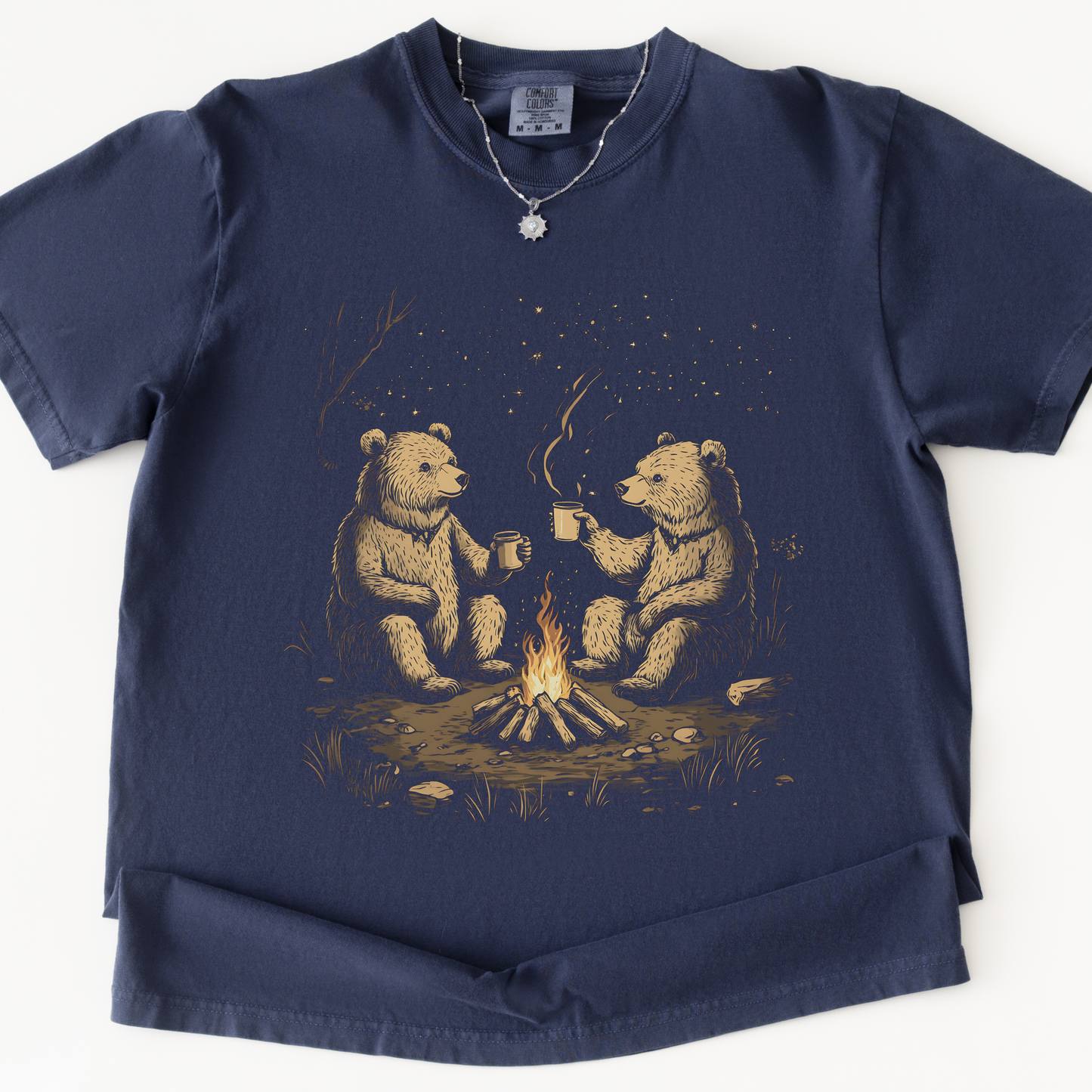 Camping Bears - Comfort Colors Relaxed Fit Premium T Shirt