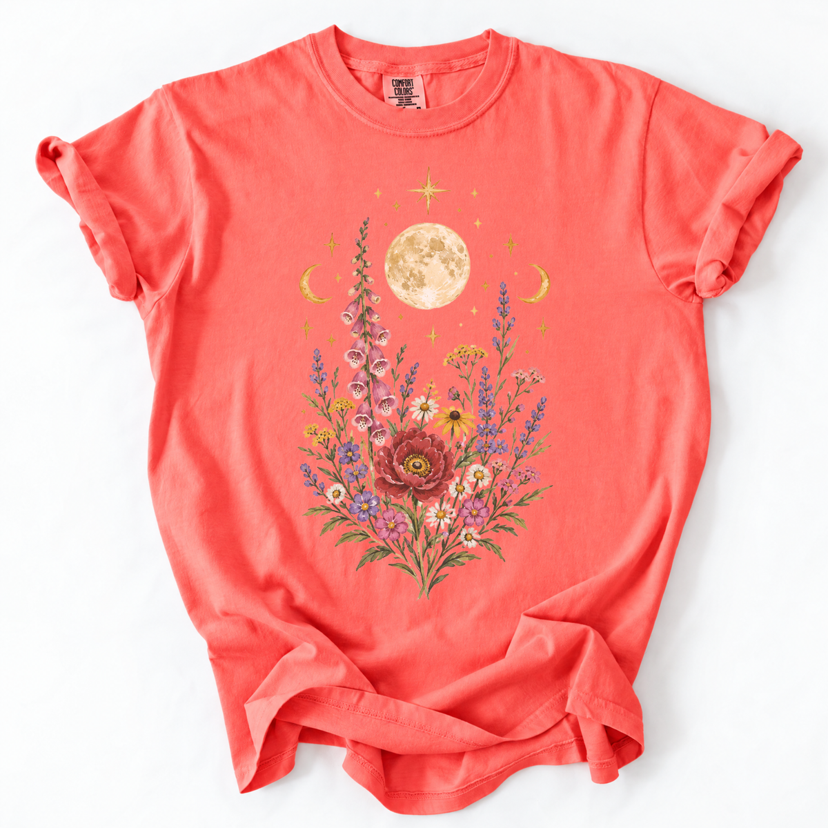 Mystic Moon -  Relaxed Fit Vintage Wash T Shirt