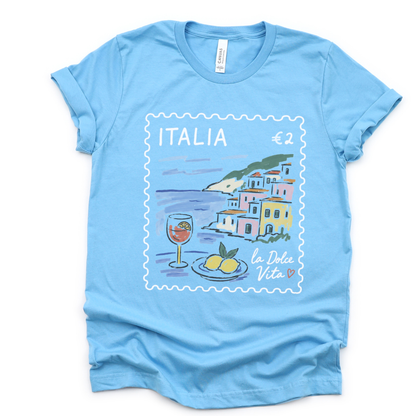 Postage from Positano - Bella Canvas Super Soft Fitted T Shirt