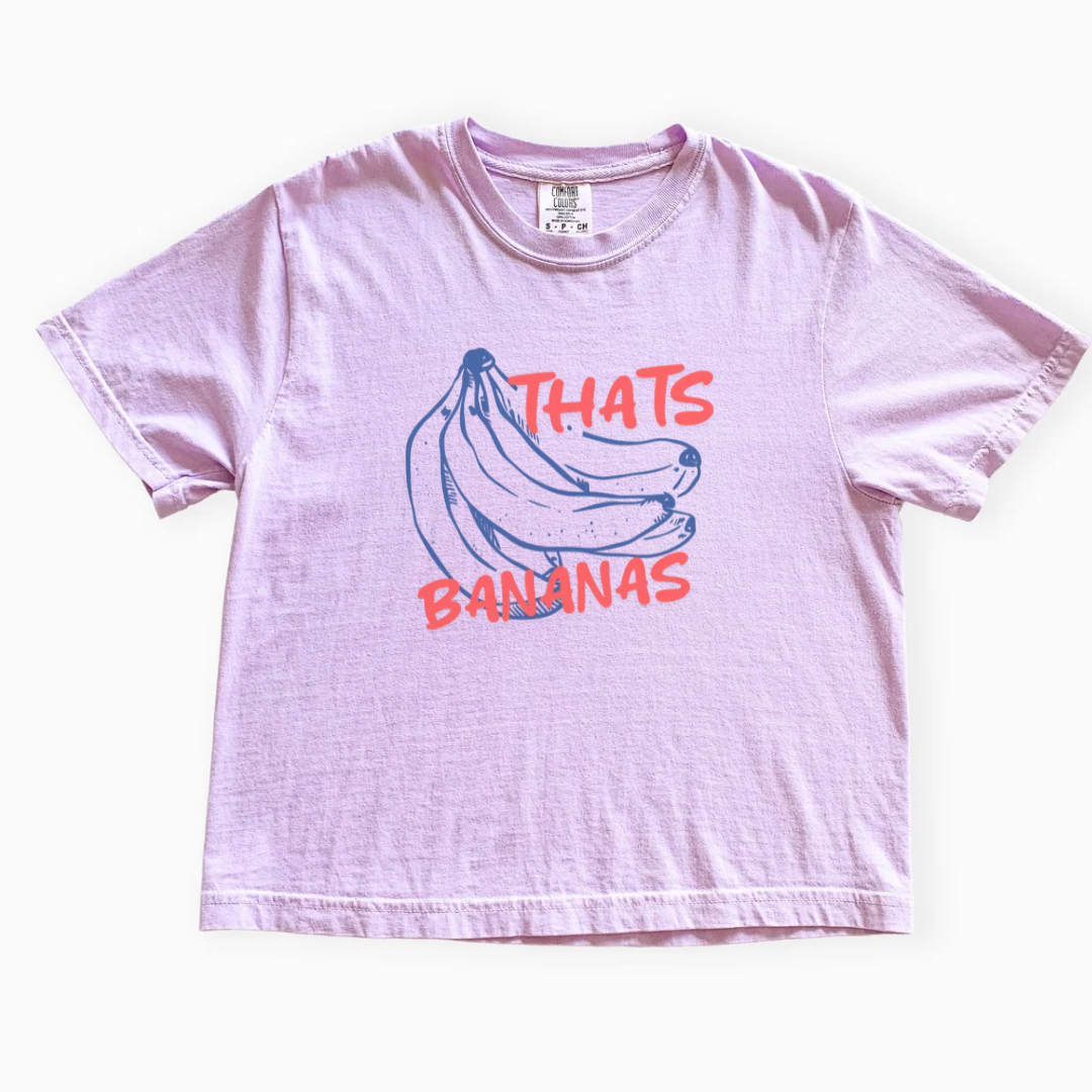 Thats Bananas - Comfort Colors Boxy Cropped Tee