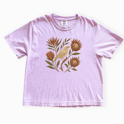 Nature's Chorus - Comfort Colors Boxy Cropped Tee