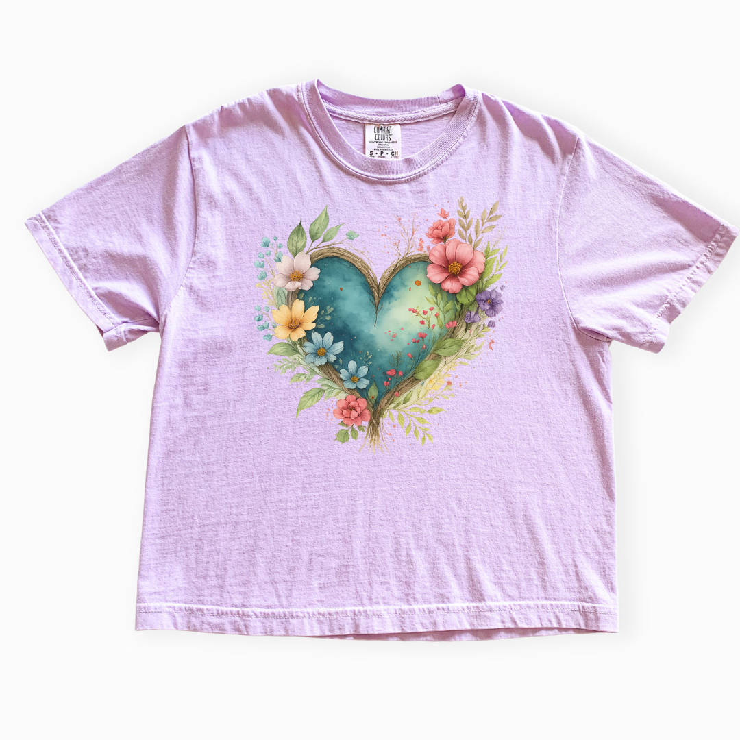 Nature's Embrace - Comfort Colors Boxy Cropped Tee