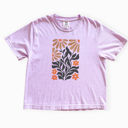 Wildlight Flora - Comfort Colors Boxy Cropped Tee