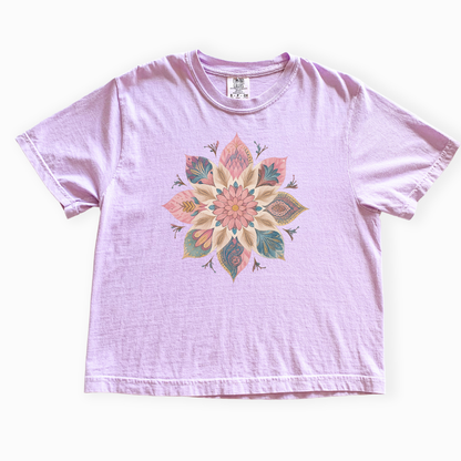Serenity - Comfort Colors Boxy Cropped Tee