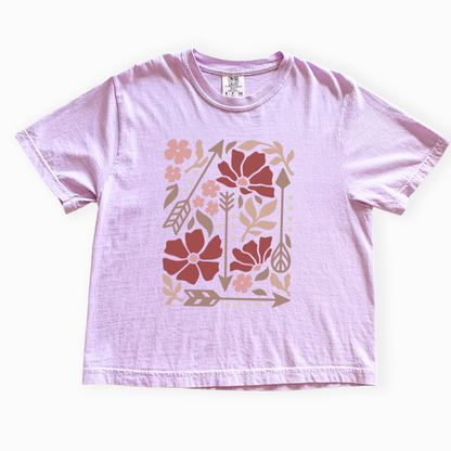 Arrows of Bohemia - Comfort Colors Boxy Cropped Tee