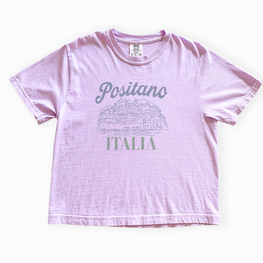 Positano - Comfort Colors Boxy Cropped Tee