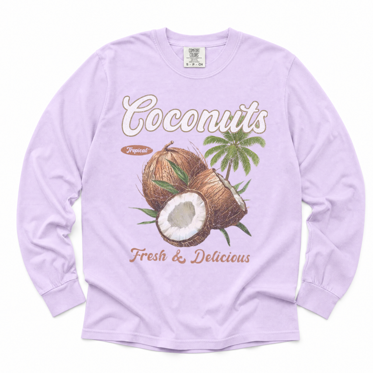 Coconuts - Comfort Colors Long Sleeve Premium T Shirt