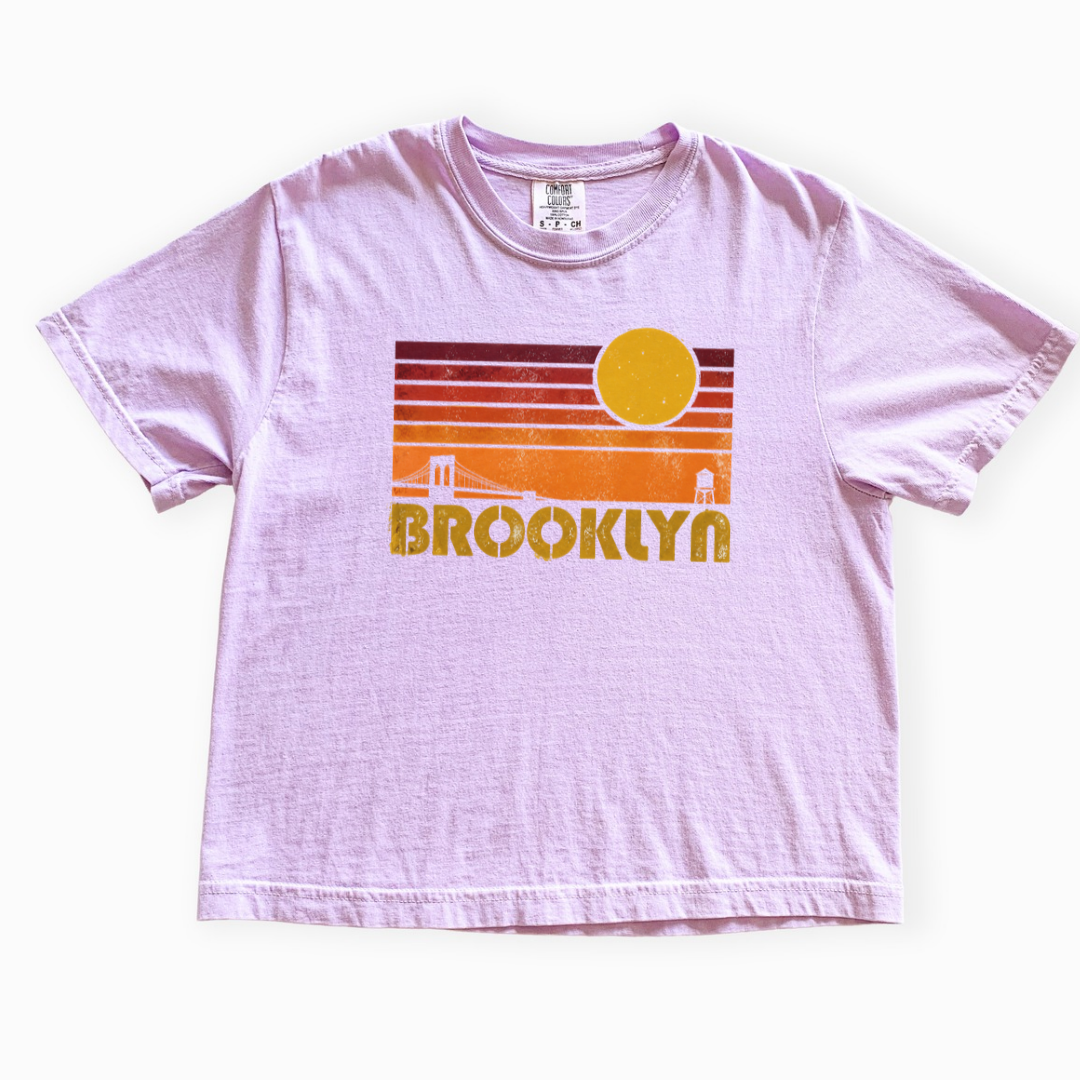 Brooklyn - Comfort Colors Boxy Cropped Tee