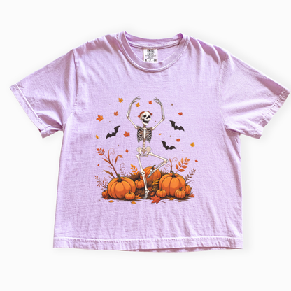 Dancing in the Pumpkin Patch - Comfort Colors Boxy Cropped Tee
