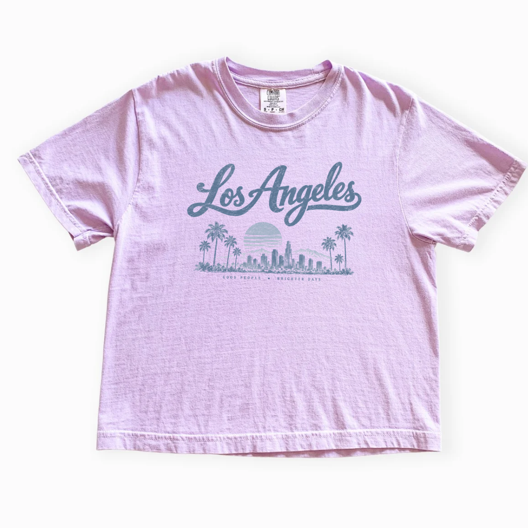 Los Angeles - Comfort Colors Boxy Cropped Tee